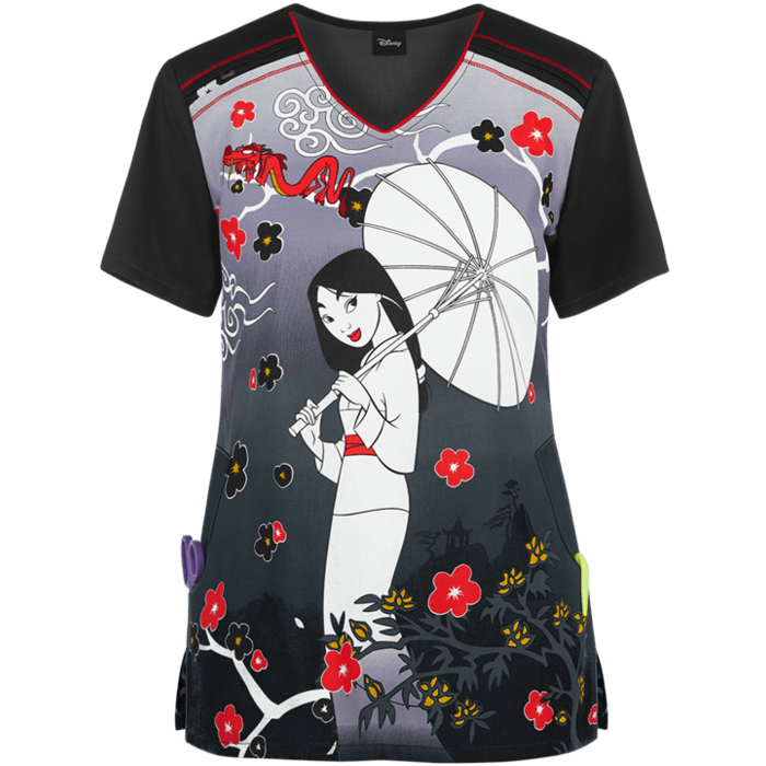 mulan scrub top